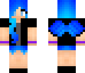 blue haired girl