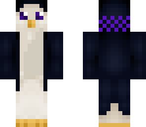 purple penguin hood with phones