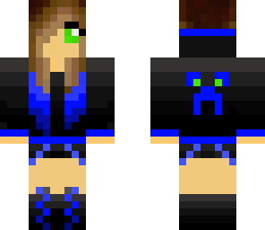 creeper girl dark blue