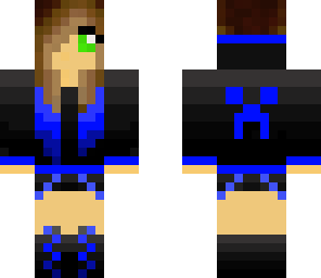creeper girl dark blue