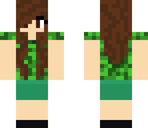 girl in green tee