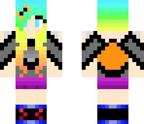 rainbow halloween girl