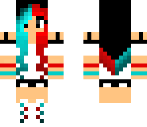 red and blue girl