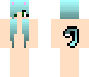 cute cat girl base with tail