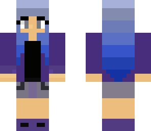 blue hair girl