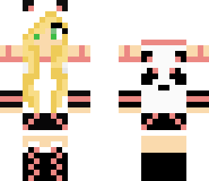 panda girl pink
