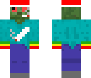 reggae zombie with chrismast