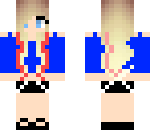 blue tank top girl with beats