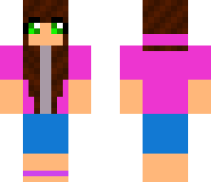 pink hoodie girl