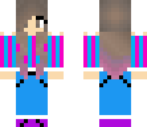 striped girl