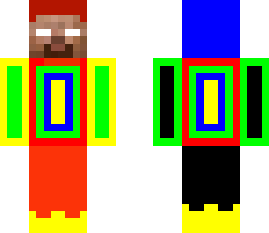 colorful herobrine