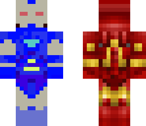 blue iron man
