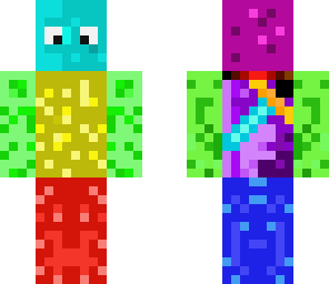 the colourful man