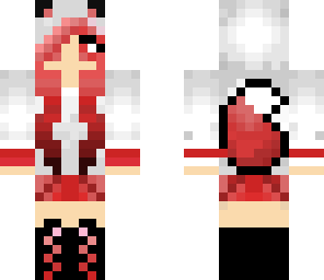 fox girl edited red