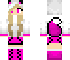 pink wolf girl