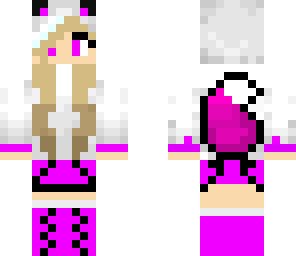pinky purpley cute wolf girl