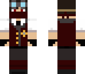 burgundy steampunk engineer