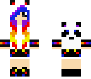 rainbow panda girl