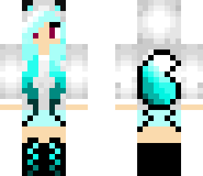 wolf girl blue edit