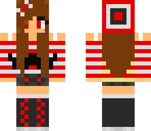 red mustache girl