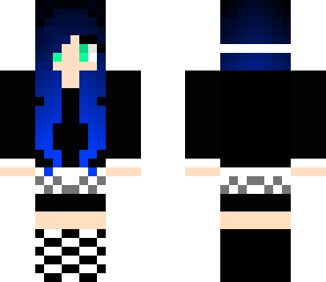 black to blue emo