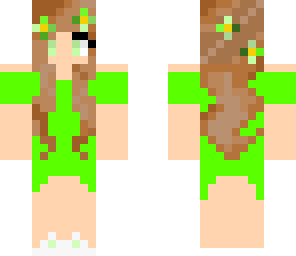 green flower girl