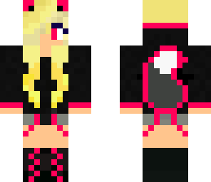 hot pink wolf girl