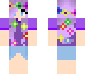 colourful flower girl