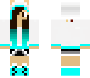 dip dye light blue panda without a c