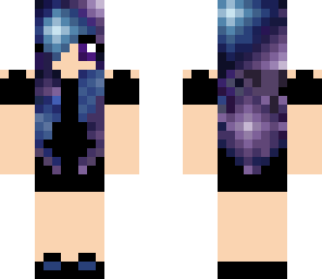 galaxy hair girl