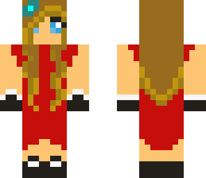 improved red dress girl