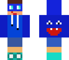 blue masked boy