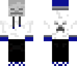 bamablox's mutated slime with skeleton mask