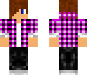 purple checked teen kid fixed