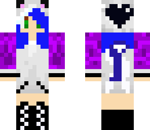 blue cat girl