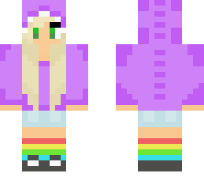 purple dino girl