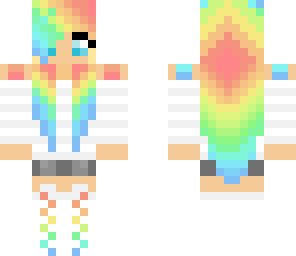 rainbow girl edit
