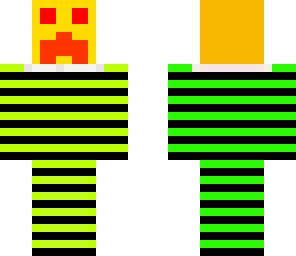 stripy crepy face