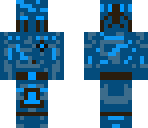 ultra cyborg steve blue paint