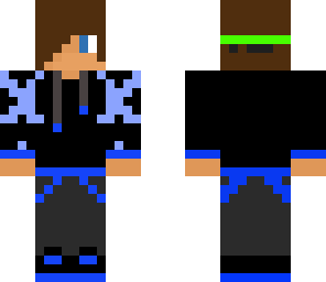 blue hoodie