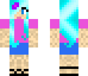 blue hair girl