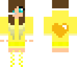 yellow hoodie girl