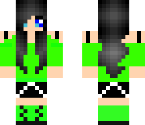 cool green tee girl