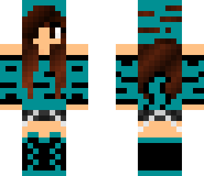 cyan tiger girl