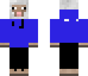 sheep with hoodie