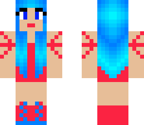 pink blue girl