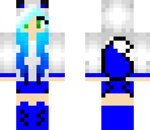 cute blue fox girl