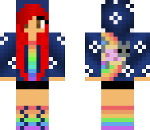 red hair nyan cat girl