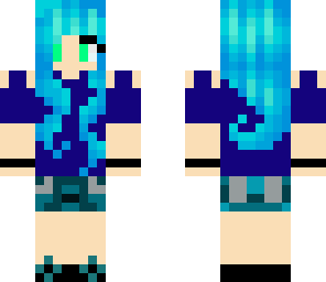 blue girl