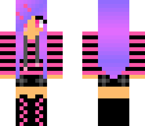 epic pink and purple girl